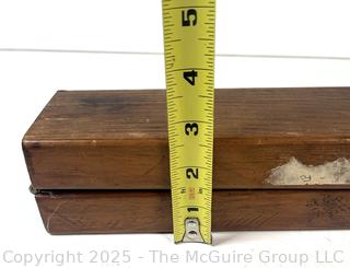 Hinged wood display stand