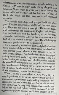 Grandma Moses My Life’s History. Otto Kallir 1952 hardback book