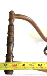Antique Victorian-Era Miniature Doll Carriage Functional Wheels