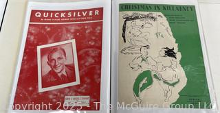 Plastic binder of sheet music from the 1940-50's