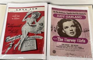 Plastic binder of sheet music from the 1940-50's