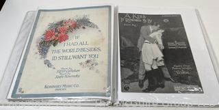 Plastic binder of sheet music from the 1940-50's