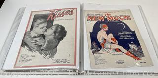 Plastic binder of sheet music from the 1940-50's
