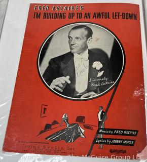 Plastic binder of sheet music from the 1940-50's