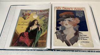 Collection of Sheet Music from the 1910-1920's (Art Nuovo)