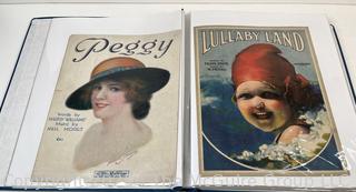 Collection of Sheet Music from the 1910-1920's (Art Nuovo)