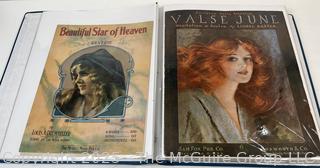 Collection of Sheet Music from the 1910-1920's (Art Nuovo)