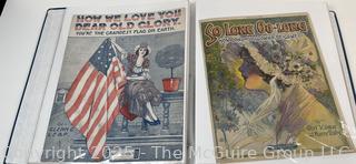 Collection of Sheet Music from the 1910-1920's (Art Nuovo)
