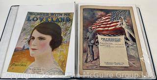 Collection of Sheet Music from the 1910-1920's (Art Nuovo)