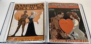 Collection of Sheet Music from the 1910-1920's (Art Nuovo)