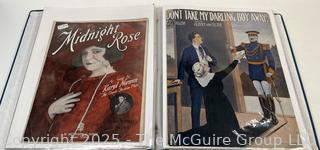 Collection of Sheet Music from the 1910-1920's (Art Nuovo)