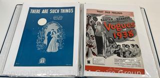 Collection of Sheet Music from the 1910-1920's (Art Nuovo)