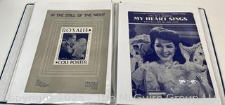 Collection of Sheet Music from the 1910-1920's (Art Nuovo)