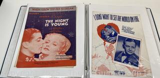 Collection of Sheet Music from the 1910-1920's (Art Nuovo)