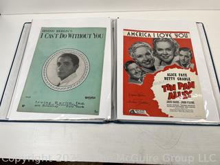 Collection of Sheet Music from the 1910-1920's (Art Nuovo)