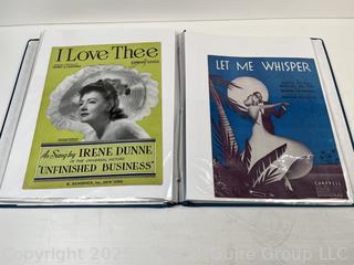Collection of Sheet Music from the 1910-1920's (Art Nuovo)