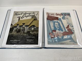 Collection of Sheet Music from the 1910-1920's (Art Nuovo)