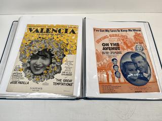 Collection of Sheet Music from the 1910-1920's (Art Nuovo)