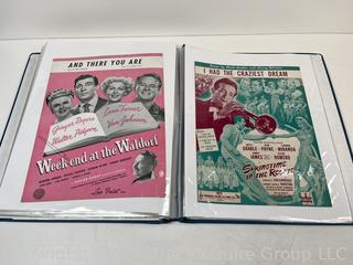 Collection of Sheet Music from the 1910-1920's (Art Nuovo)