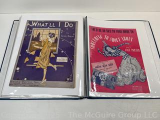 Collection of Sheet Music from the 1910-1920's (Art Nuovo)