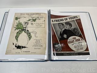 Collection of Sheet Music from the 1910-1920's (Art Nuovo)