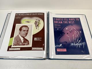 Collection of Sheet Music from the 1910-1920's (Art Nuovo)