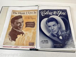 Collection of sheet music from the 1930-40's