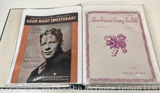 Collection of sheet music from the 1930-40's