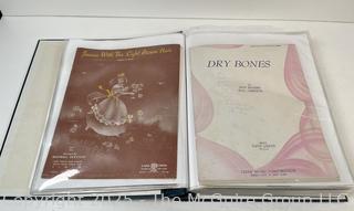 Collection of sheet music from the 1930-40's