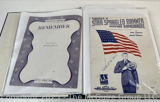 Collection of sheet music from the 1930-40's