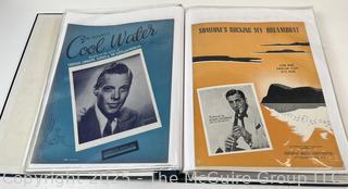 Collection of sheet music from the 1930-40's