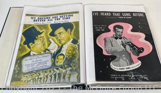 Collection of sheet music from the 1930-40's