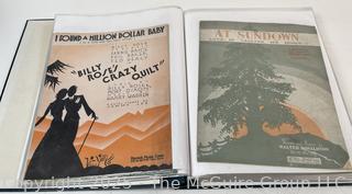 Collection of sheet music from the 1930-40's