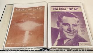 Collection of sheet music from the 1930-40's