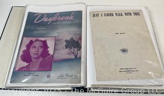 Collection of sheet music from the 1930-40's