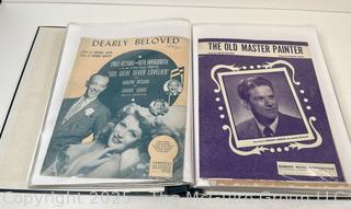 Collection of sheet music from the 1930-40's