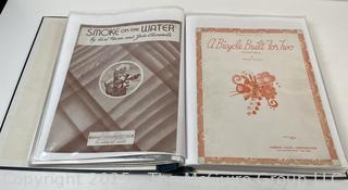 Collection of sheet music from the 1930-40's