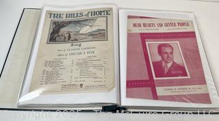 Collection of sheet music from the 1930-40's