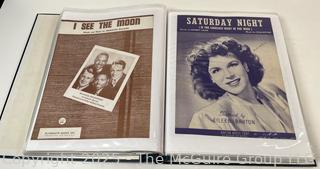 Collection of sheet music from the 1930-40's
