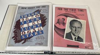 Collection of sheet music from the 1930-40's