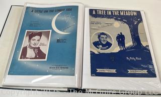 Collection of sheet music from the 1930-40's