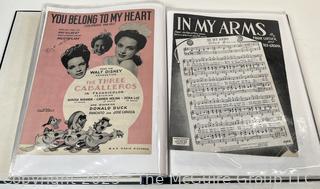 Collection of sheet music from the 1930-40's