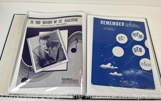 Collection of sheet music from the 1930-40's