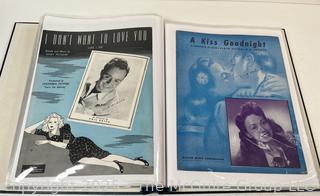 Collection of sheet music from the 1930-40's