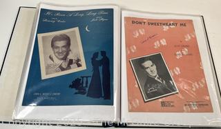 Collection of sheet music from the 1930-40's