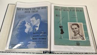 Collection of sheet music from the 1930-40's