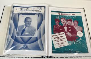 Collection of sheet music from the 1930-40's