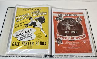 Collection of sheet music from the 1930-40's