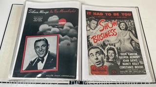 Collection of sheet music from the 1930-40's
