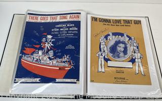 Collection of sheet music from the 1930-40's